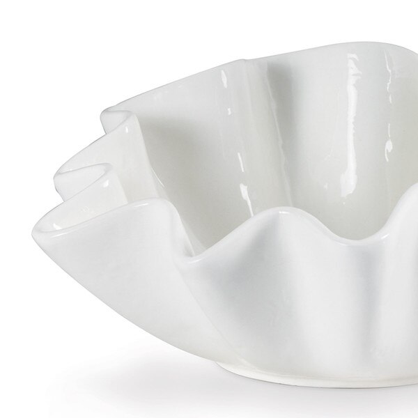 Ruffle Ceramic Bowl Large